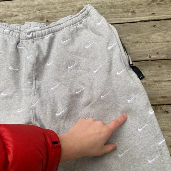 Nike Lab Swoosh Logo Sweat Pants XXL Gray - Picture 6 of 12